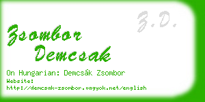 zsombor demcsak business card
