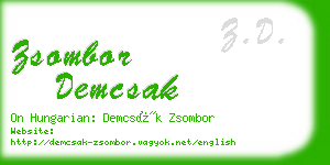 zsombor demcsak business card